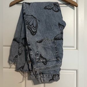 PacSun Denim Butterfly Straight-Leg Jeans